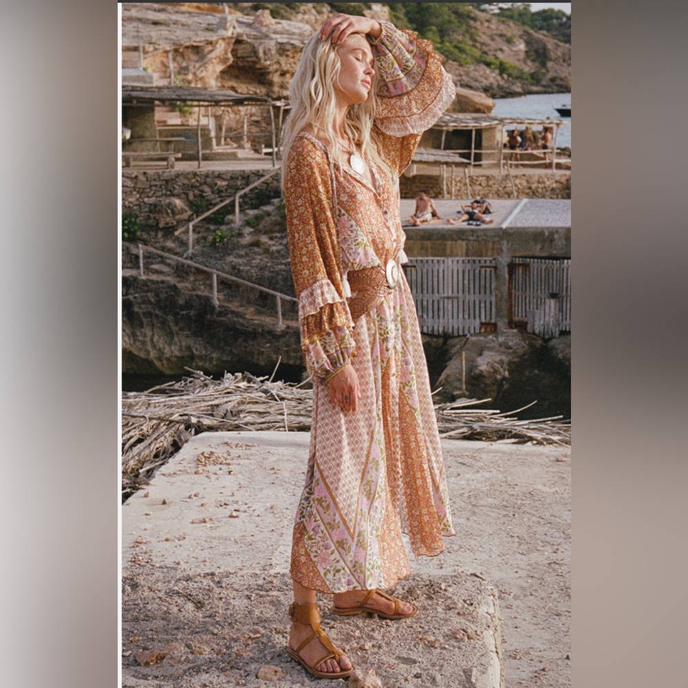 Spell Sienna Gown in Clay XXS BWOT